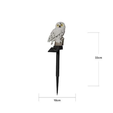 Owl solcelledekorasjon 10 x 33 cm - beige - Belysning - Utebelysning - Solcelle utelys & solcellelamper