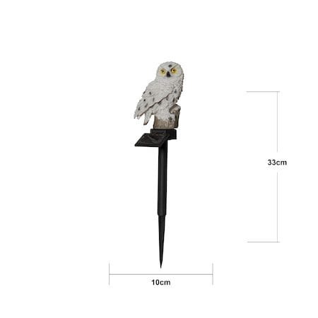 Owl solcelledekorasjon 10 x 33 cm - beige - Belysning - Utebelysning - Solcelle utelys & solcellelamper