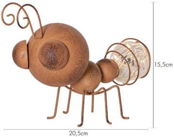 Oxida Ant Solcelledekorasjon 20,5 cm - rust - Belysning - Utebelysning - Solcelle utelys & solcellelamper