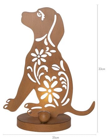 Oxidog Solcelledekorasjon 25 cm - rust - Belysning - Utebelysning - Solcelle utelys & solcellelamper