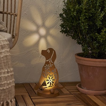 Oxidog Solcelledekorasjon 25 cm - rust - Belysning - Utebelysning - Solcelle utelys & solcellelamper