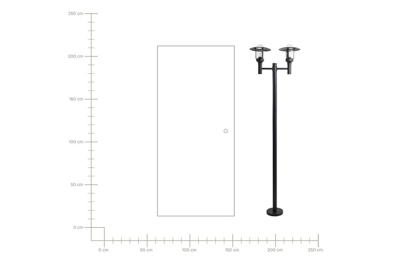 Palaia Lyktestolpe 200 cm - Svart - Belysning - Utebelysning - Stolpelykt & portlykt