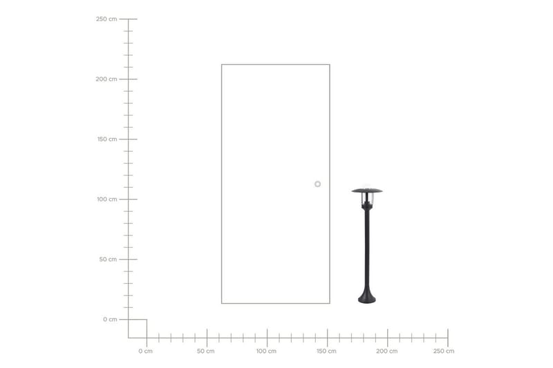 Palaia Pullertlampe 98 cm E27 - Svart - Belysning - Utebelysning