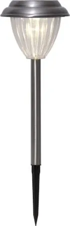 Palma 4-pakning solcellepullert 28 cm, sølv