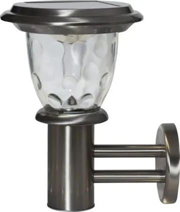 Pireus solcellevegglykt 19 cm - sølv - Belysning - Utebelysning - Solcelle utelys & solcellelamper