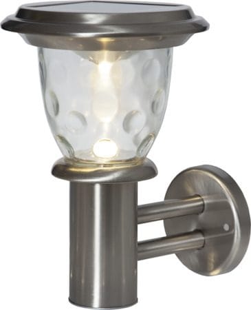 Pireus solcellevegglykt 19 cm - sølv - Belysning - Utebelysning - Solcelle utelys & solcellelamper