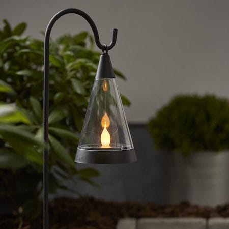 Pisa solcelledekorasjon 70 cm - svart og transparent - Belysning - Utebelysning - Solcelle utelys & solcellelamper