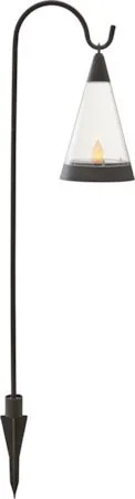 Pisa solcelledekorasjon 70 cm - svart og transparent - Belysning - Utebelysning - Solcelle utelys & solcellelamper