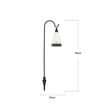 Pisa solcelledekorasjon 70 cm - svart og transparent - Belysning - Utebelysning - Solcelle utelys & solcellelamper