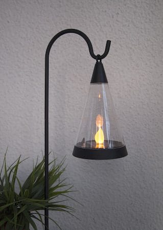 Pisa solcelledekorasjon 70 cm - svart og transparent - Belysning - Utebelysning - Solcelle utelys & solcellelamper