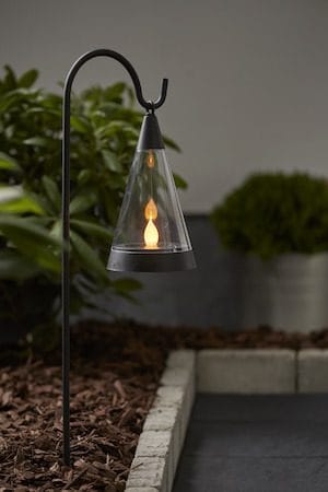 Pisa solcelledekorasjon 70 cm - svart og transparent - Belysning - Utebelysning - Solcelle utelys & solcellelamper