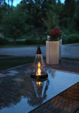 Pisa solcelledekorasjon 70 cm - svart og transparent - Belysning - Utebelysning - Solcelle utelys & solcellelamper