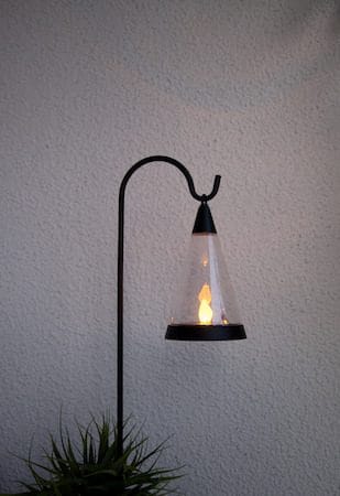 Pisa solcelledekorasjon 70 cm - svart og transparent - Belysning - Utebelysning - Solcelle utelys & solcellelamper