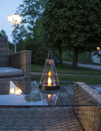 Pisa solcelledekorasjon 70 cm - svart og transparent - Belysning - Utebelysning - Solcelle utelys & solcellelamper