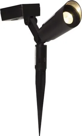 Powerspot 2-pakning solcellespotlight 5 cm - svart - Belysning - Utebelysning - Solcelle utelys & solcellelamper