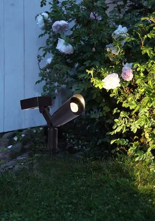 Powerspot 2-pakning solcellespotlight 5 cm - svart - Belysning - Utebelysning - Solcelle utelys & solcellelamper