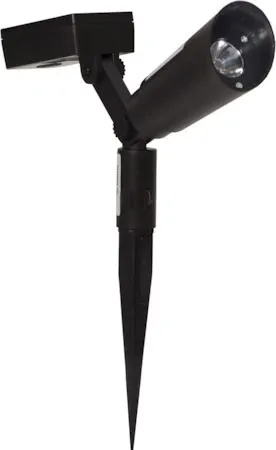Powerspot 2-pakning solcellespotlight 5 cm - svart - Belysning - Utebelysning - Solcelle utelys & solcellelamper
