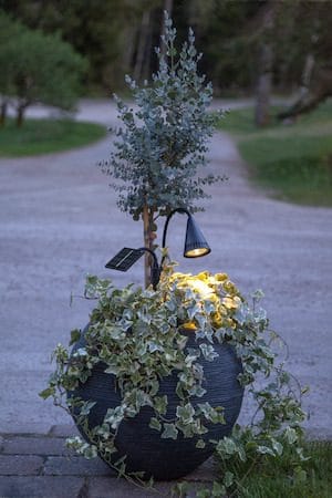 Powerspot solcellespotlight 6 cm - svart - Belysning - Utebelysning - Solcelle utelys & solcellelamper