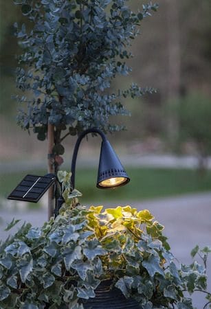 Powerspot solcellespotlight 6 cm - svart - Belysning - Utebelysning - Solcelle utelys & solcellelamper