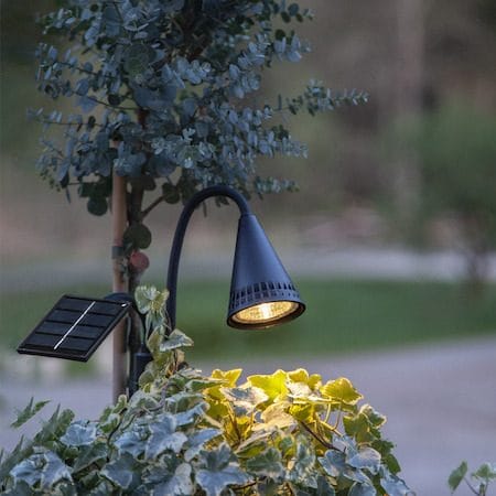 Powerspot solcellespotlight 6 cm - svart - Belysning - Utebelysning - Solcelle utelys & solcellelamper