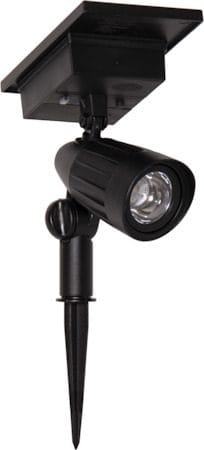 Powerspot Solcellespotlight 9 cm - svart - Belysning - Utebelysning - Solcelle utelys & solcellelamper