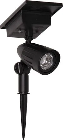 Powerspot Solcellespotlight 9 cm - svart - Belysning - Utebelysning - Solcelle utelys & solcellelamper