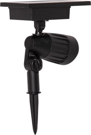 Powerspot Solcellespotlight 9 cm - svart - Belysning - Utebelysning - Solcelle utelys & solcellelamper