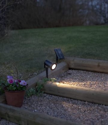 Powerspot solcellespotlight 9 cm - svart - Belysning - Utebelysning - Solcelle utelys & solcellelamper