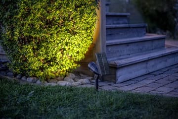 Powerspot Solcellespotlight 9 cm - svart - Belysning - Utebelysning - Solcelle utelys & solcellelamper