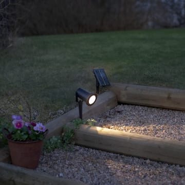 Powerspot solcellespotlight 9 cm - svart - Belysning - Utebelysning - Solcelle utelys & solcellelamper