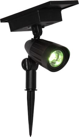 Powerspot Solcellespotlight 9 cm - svart - Belysning - Utebelysning - Solcelle utelys & solcellelamper