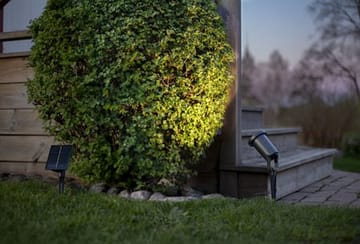 Powerspot solcellespotlight 9 cm - svart - Belysning - Utebelysning - Solcelle utelys & solcellelamper
