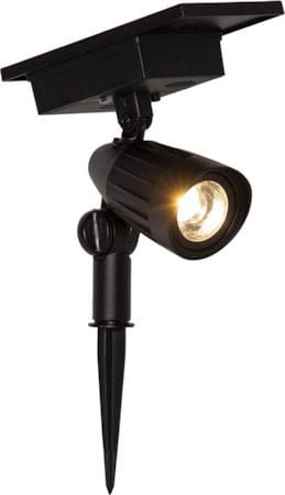 Powerspot Solcellespotlight 9 cm - svart - Belysning - Utebelysning - Solcelle utelys & solcellelamper