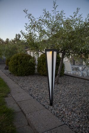 Pyramis solcellepullert 61 cm - svart - Belysning - Utebelysning