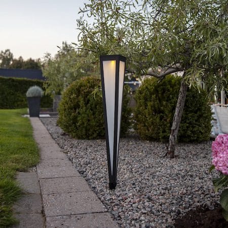 Pyramis solcellepullert 61 cm - svart - Belysning - Utebelysning
