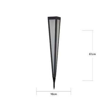 Pyramis solcellepullert 61 cm - svart - Belysning - Utebelysning