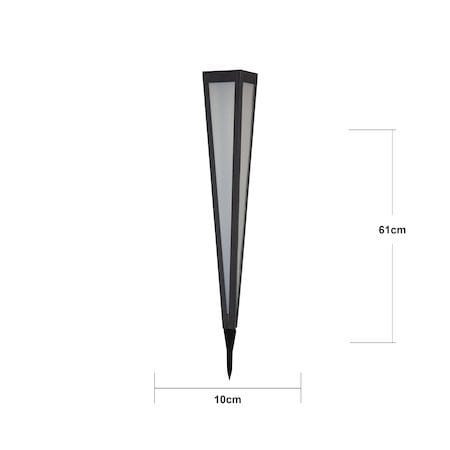Pyramis solcellepullert 61 cm - svart - Belysning - Utebelysning