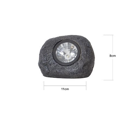 Rocky solcellespotlight 11 cm - grå - Belysning - Utebelysning - Solcelle utelys & solcellelamper