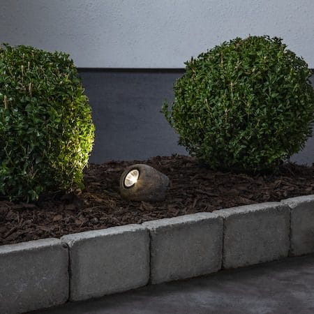 Rocky solcellespotlight 11 cm - grå - Belysning - Utebelysning - Solcelle utelys & solcellelamper