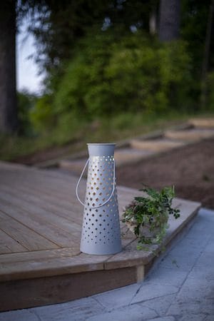 Romby solcellelykt 38,5 cm - grå - Belysning - Utebelysning - Solcelle utelys & solcellelamper