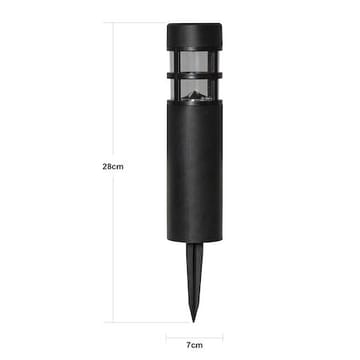 Rundi 2-pakning solcellepullerter 28 cm - svart - Belysning - Utebelysning