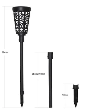 Sinnia solcellepullert 62 cm - svart - Belysning - Utebelysning
