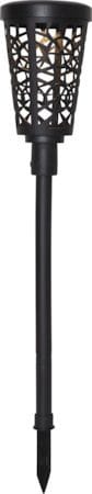 Sinnia solcellepullert 62 cm - svart - Belysning - Utebelysning