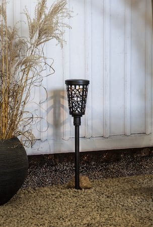 Sinnia solcellepullert 62 cm - svart - Belysning - Utebelysning