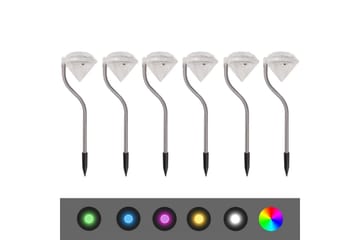 Solar LED Hagelys 6 stk 9x7,8x29,5 cm - Belysning - Utebelysning - Solcelle utelys & solcellelamper