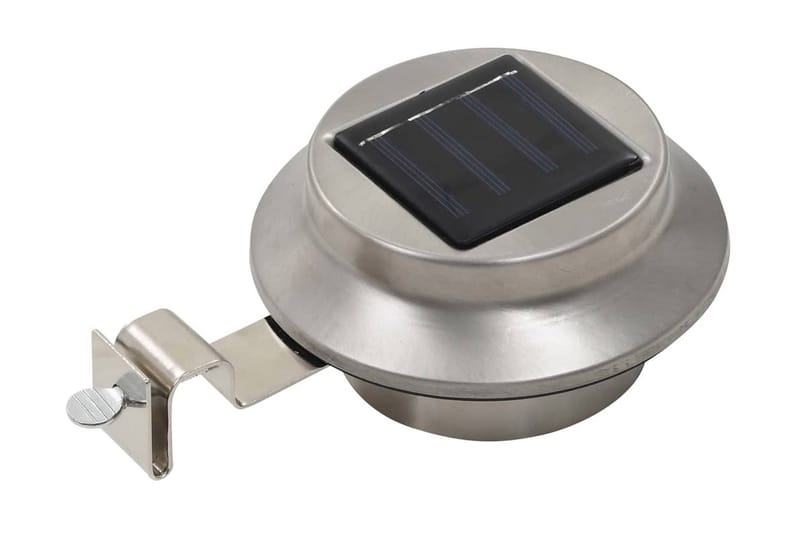 Utendørs sollampe 12 stk LED rund 12 cm hvit - Belysning - Utebelysning - Solcelle utelys & solcellelamper