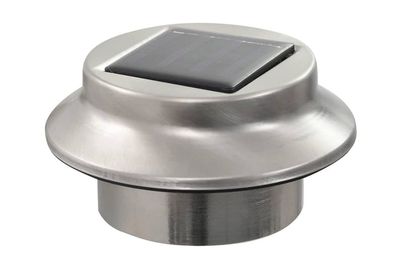 Utendørs sollampe 12 stk LED rund 12 cm hvit - Belysning - Utebelysning - Solcelle utelys & solcellelamper