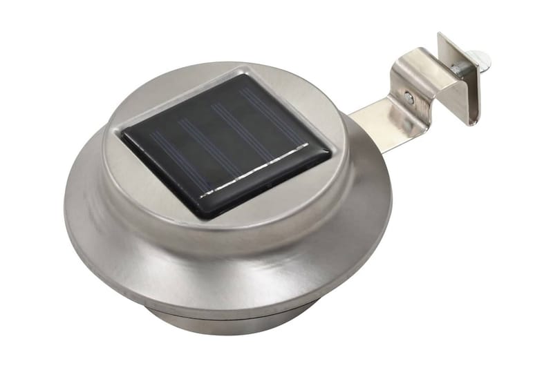 Utendørs sollampe 12 stk LED rund 12 cm hvit - Belysning - Utebelysning - Solcelle utelys & solcellelamper