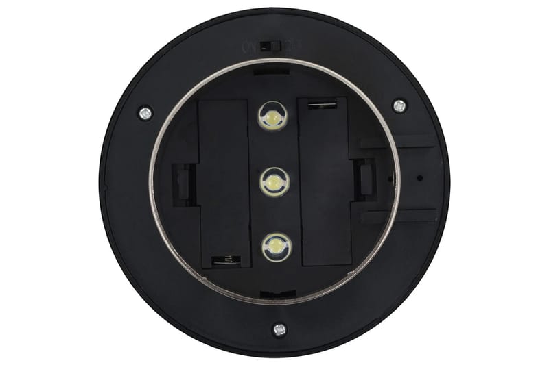 Utendørs sollampe 12 stk LED rund 12 cm hvit - Belysning - Utebelysning - Solcelle utelys & solcellelamper