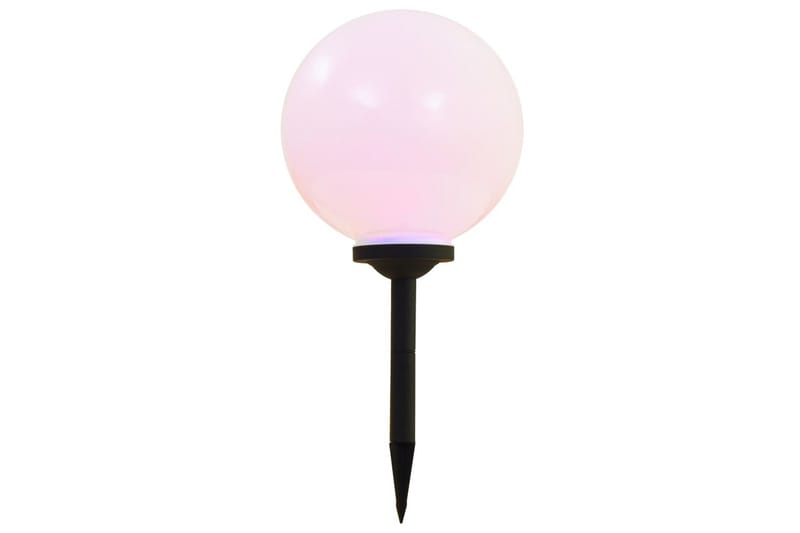 Utendørs sollampe 2 stk LED kuleformet 30 cm RGB - Belysning - Utebelysning - Solcelle utelys & solcellelamper